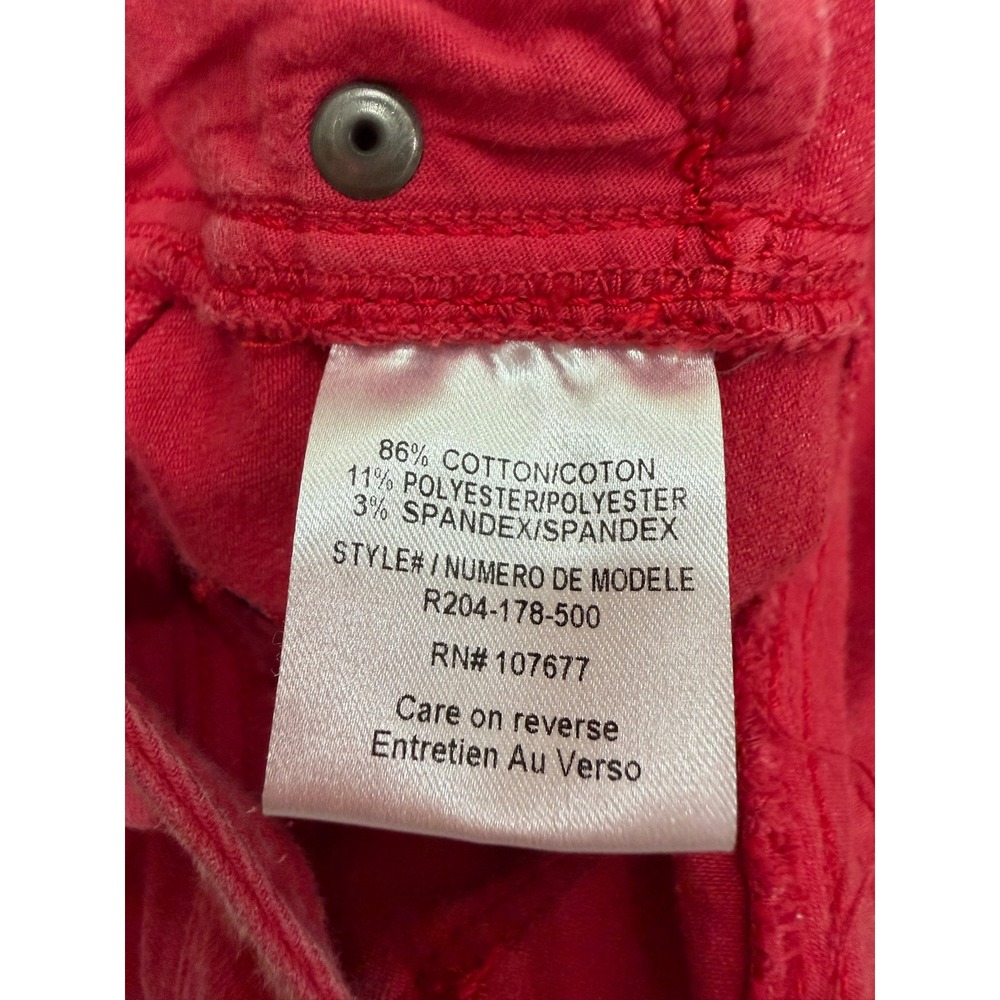 Alice + Olivia Raspberry Pink Corduroy Skinny Jeans Size 4 - Picture 10 of 12